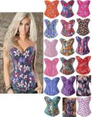 corset overbust estampados e florais